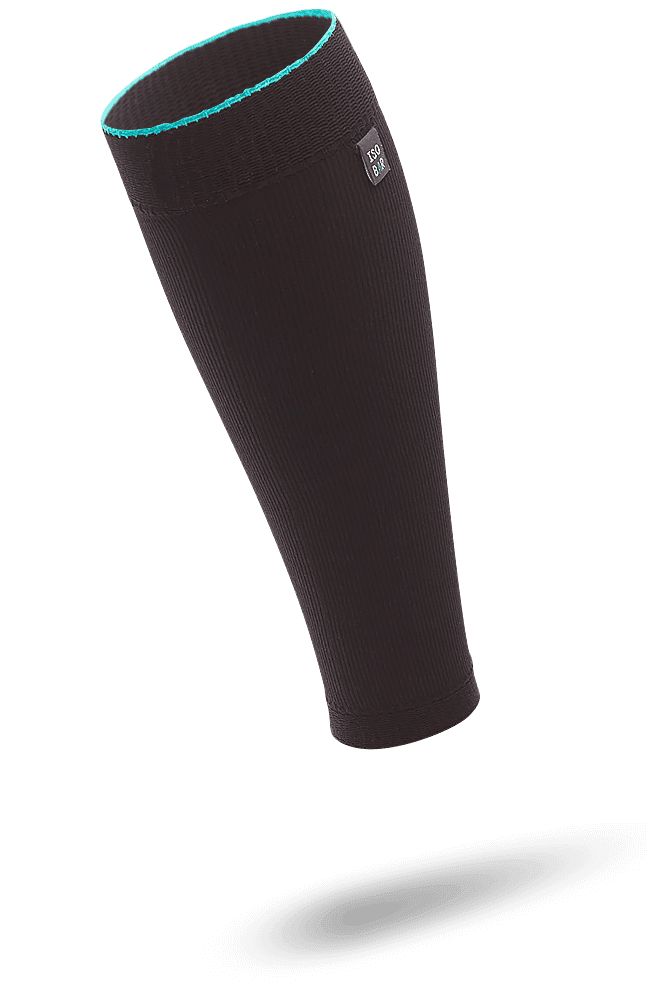 Recovery Calf Sleeves in Black Teal