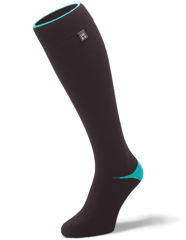 Travel & Lifestyle Socks in Black Teal