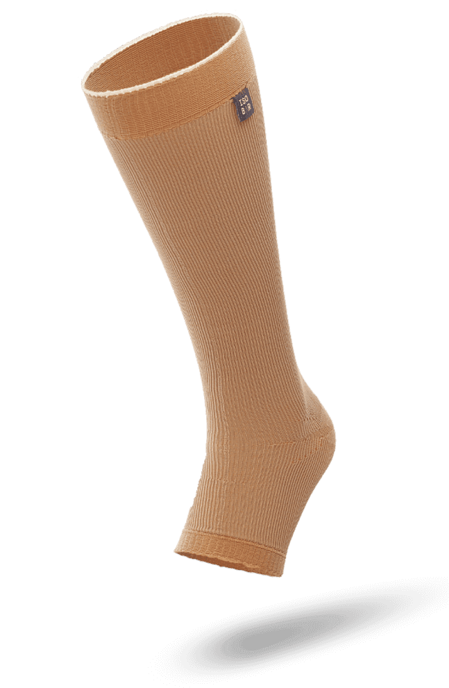 Below Knee Custom Stockings in Beige